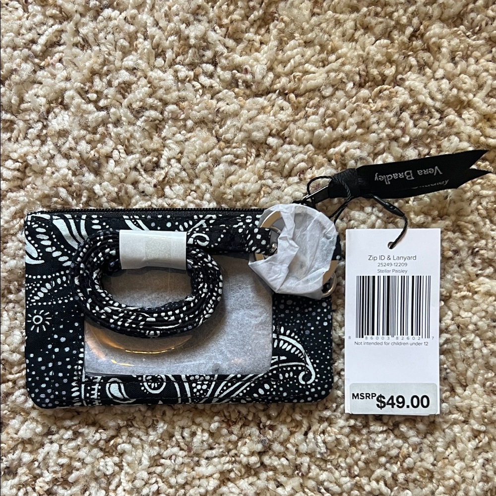 BNWT - Vera Bradley Zip ID & Lanyard